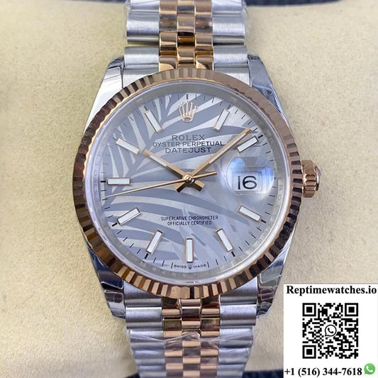 Rolex Datejust M126231-0031 Ew Factory Palm Leaf Pattern Dial-Rep Time Watches