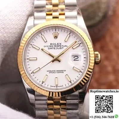 Rolex Datejust M126233-0019 Ew Factory White Dial-Rep Time Watches