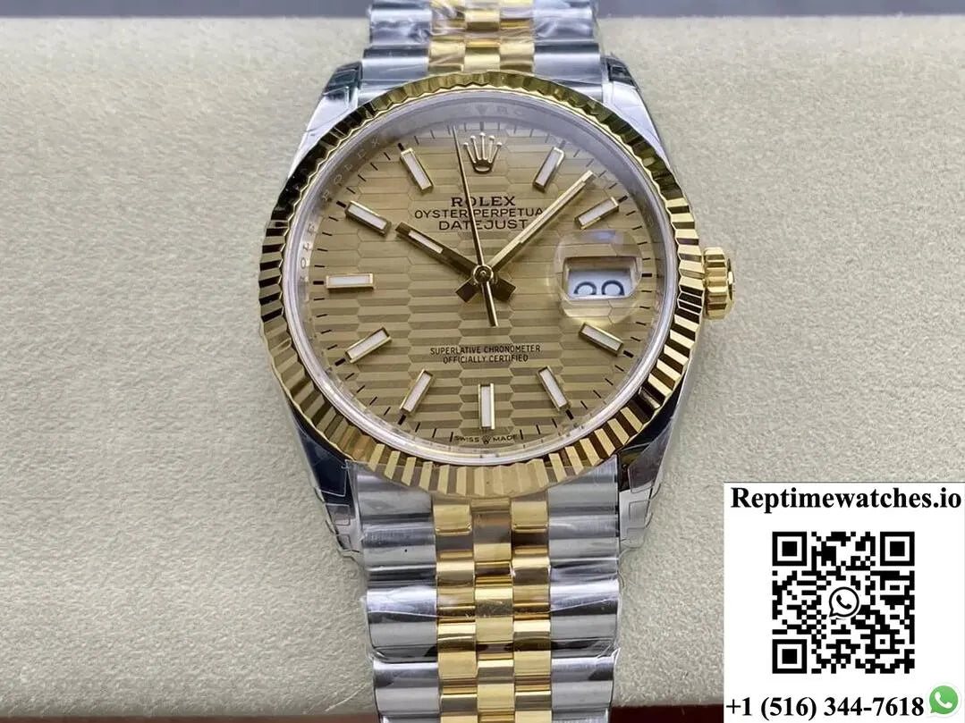 Rolex Datejust M126233-0039 36Mm Vs Factory Yellow Gold-Rep Time Watches