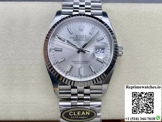 Rolex Datejust M126234-0013 36MM Clean Factory Silver Dial - Watches
