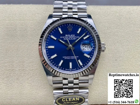 Rolex Datejust M126234-0017 36MM Clean Factory Blue Dial - Watches