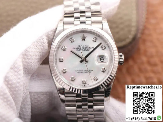 Rolex Datejust M126234-0019 EW Factory White Mother-Of-Pearl Dial AF Factory