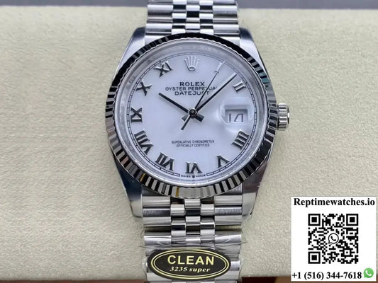 Rolex Datejust M126234-0025 36MM Clean Factory White Dial - Watches