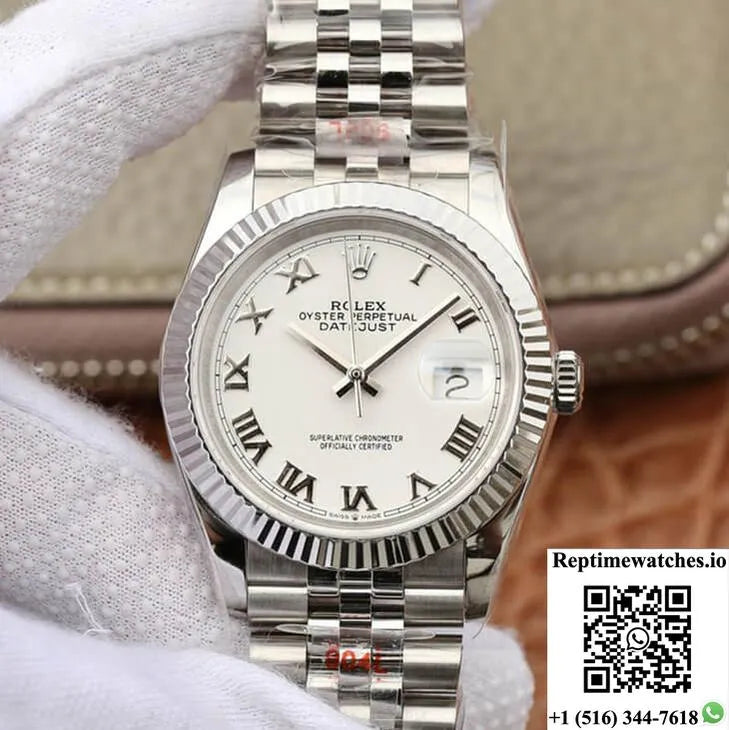 Rolex Datejust M126234-0025 Gm Factory White Dial-Rep Time Watches