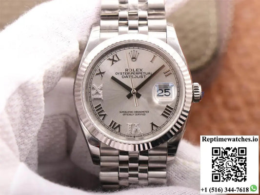Rolex Datejust M126234-0029 EW Factory Diamond Silver Dial AF Factory
