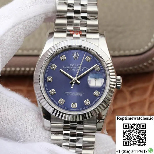 Rolex Datejust M126234-0037 Gm Factory Blue Dial-Rep Time Watches