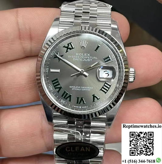 Rolex Datejust M126234-0045 36Mm Clean Factory Stainless Steel-Rep Time Watches