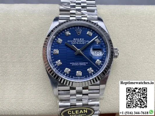 Rolex Datejust M126234-0057 36MM Clean Factory Blue Dial - Watches