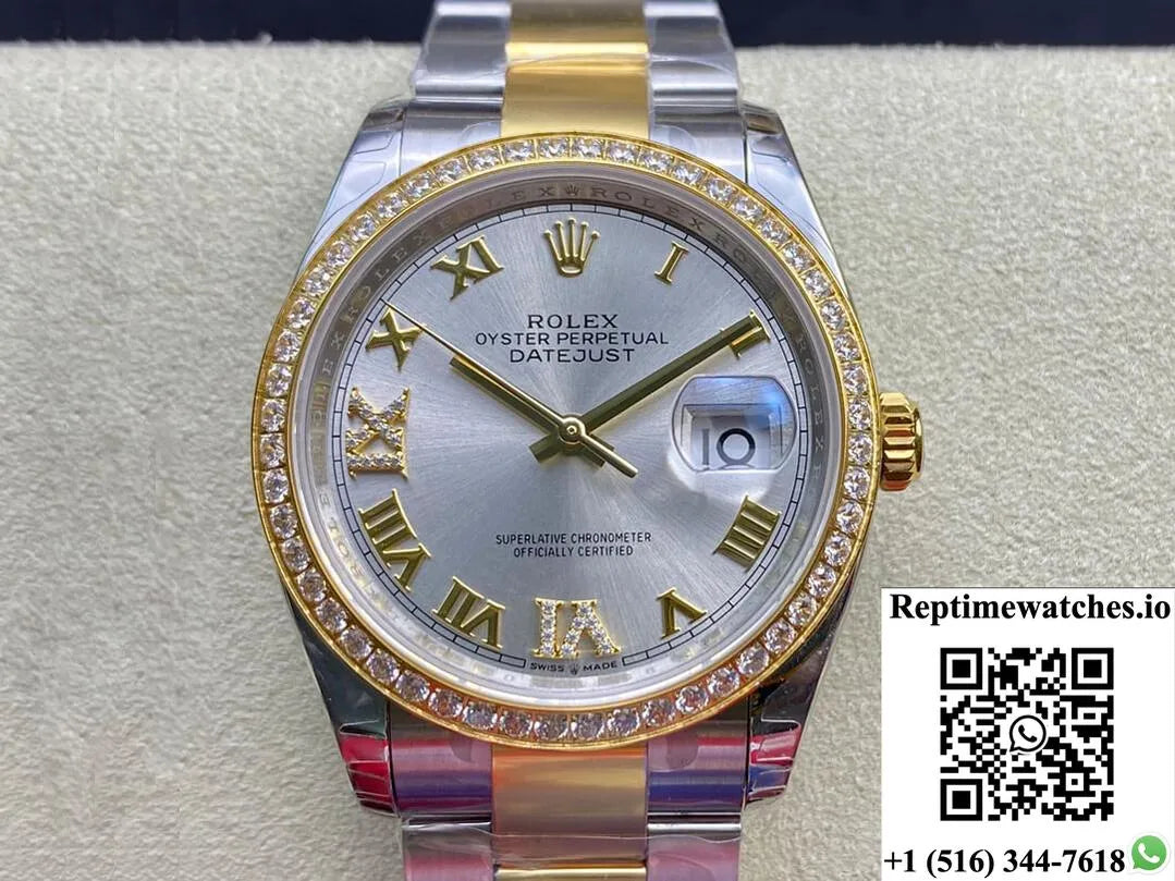 Rolex Datejust M126283Rbr-0018 Ew Factory Diamond-Set Bezel-Rep Time Watches