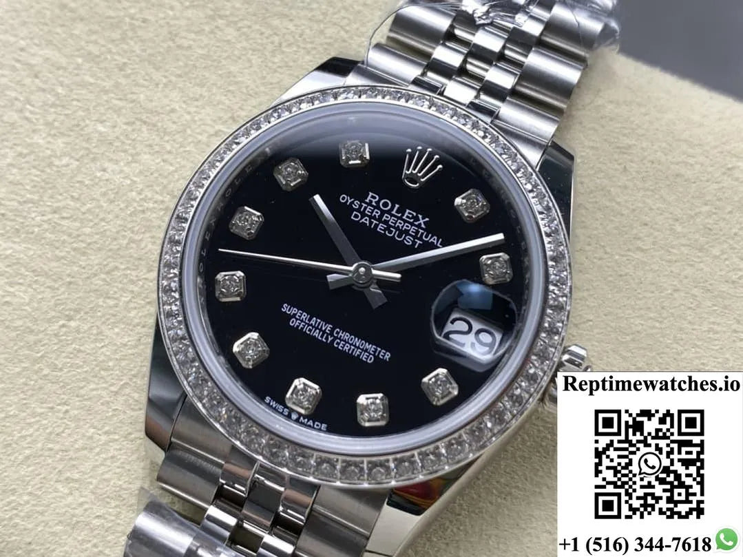 Rolex Datejust M126284Rbr-0019 Ar Factory Diamond Hour Markers-Rep Time Watches