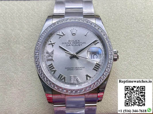 Rolex Datejust M126284RBR-0022 EW Factory Diamond-set Bezel - Watches
