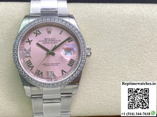 Rolex Datejust M126284RBR-0024 EW Factory Diamond-set Dial - Watches