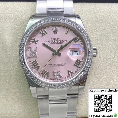 Rolex Datejust M126284Rbr-0024 Ew Factory Diamond-Set Dial-Rep Time Watches