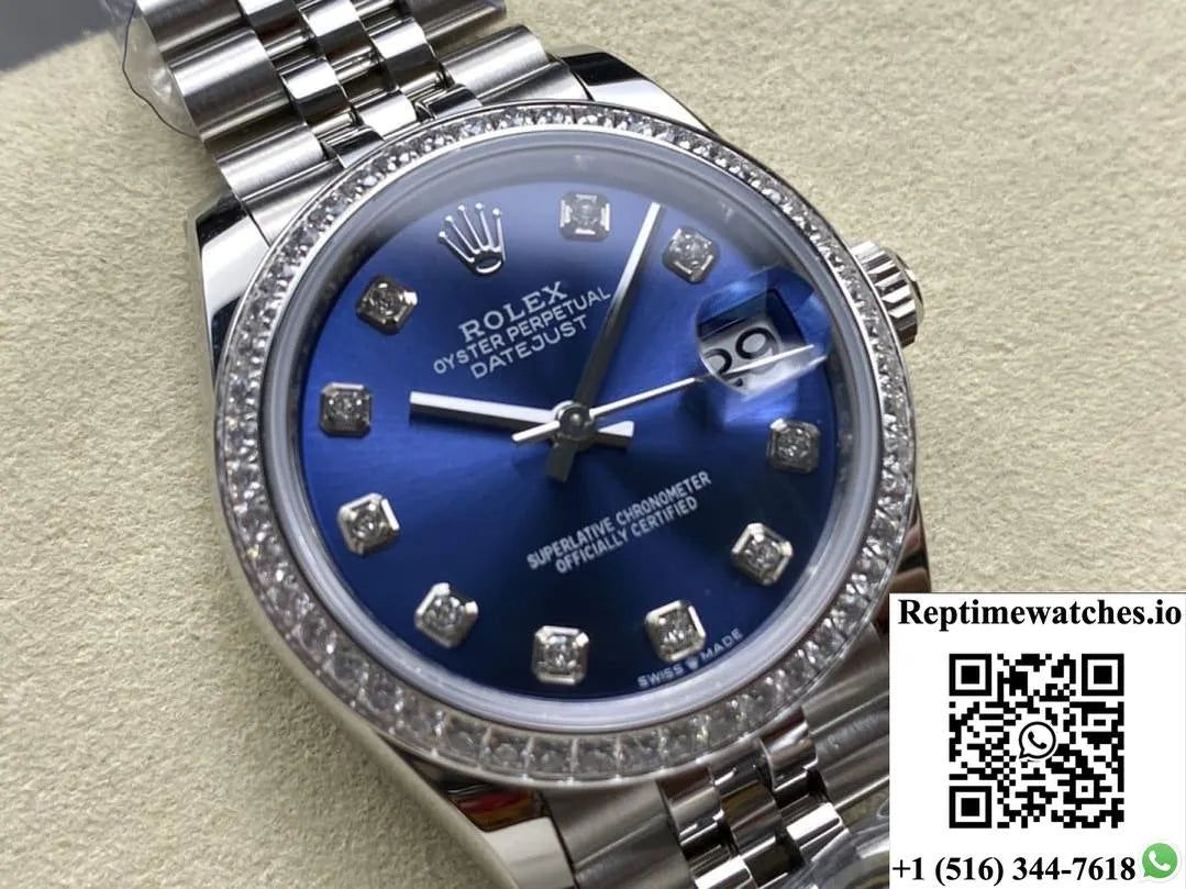 Rolex Datejust M126284Rbr-0029 Ar Factory Blue Dial-Rep Time Watches