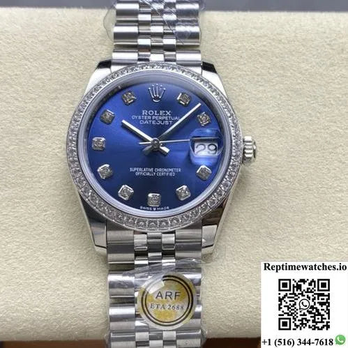 Rolex Datejust M126284Rbr-0029 Ar Factory Blue Dial-Rep Time Watches