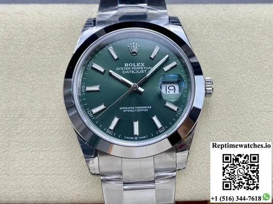 Rolex Datejust M126300-0019 41MM VS Factory Green Dial - Watches