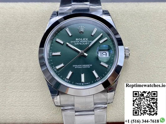 Rolex Datejust M126300-0019 41Mm Vs Factory Green Dial-Rep Time Watches