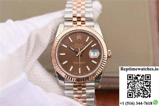 Rolex Datejust M126331-0002 Ew Factory Chocolate Color Dial-Rep Time Watches