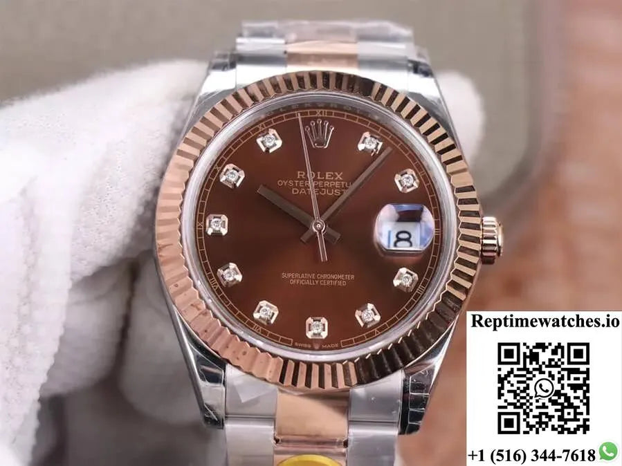 Rolex Datejust M126331-0003 41Mm Tw Factory Chocolate Dial-Rep Time Watches