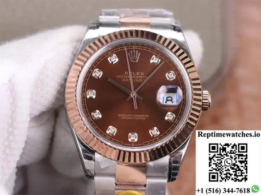 Rolex Datejust M126331-0003 41Mm Tw Factory Chocolate Dial-Rep Time Watches