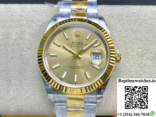 Rolex Datejust M126333-0009 Vs Factory Gold Dial-Rep Time Watches
