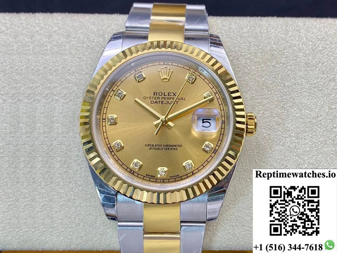 Rolex Datejust M126333-0011 Ew Factory Yellow Gold-Rep Time Watches
