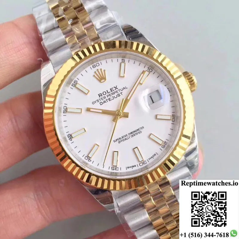 Rolex Datejust M126333-0016 Ew Factory White Dial-Rep Time Watches