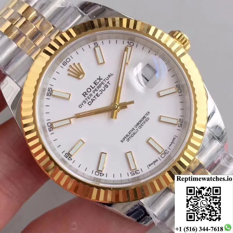 Rolex Datejust M126333-0016 Ew Factory White Dial-Rep Time Watches