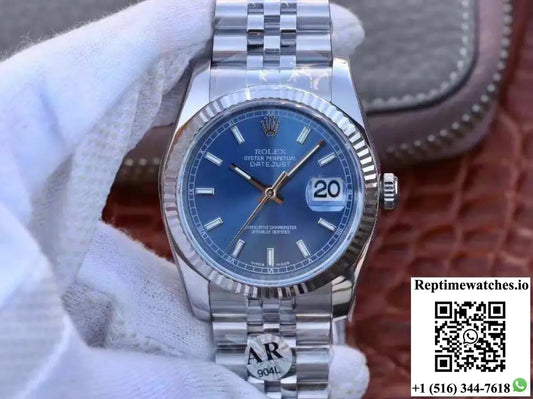 Rolex Datejust M126334-0002 36mm AR Factory Blue Dial - Watches