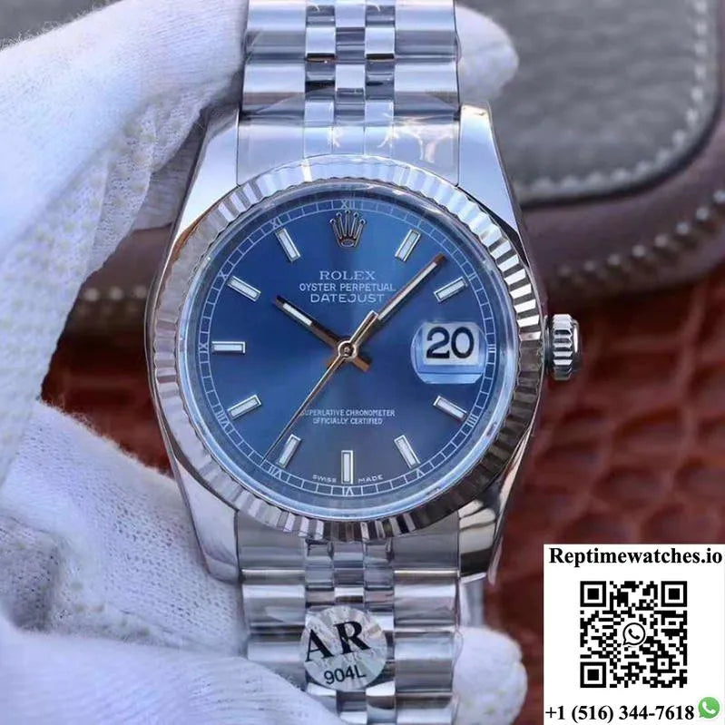 Rolex Datejust M126334-0002 36Mm Ar Factory Blue Dial-Rep Time Watches