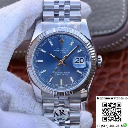 Rolex Datejust M126334-0002 36Mm Ar Factory Blue Dial-Rep Time Watches