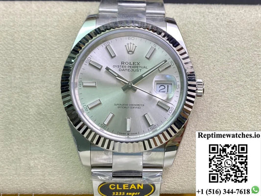 Rolex Datejust M126334-0003 Clean Factory Silver Dial-Rep Time Watches