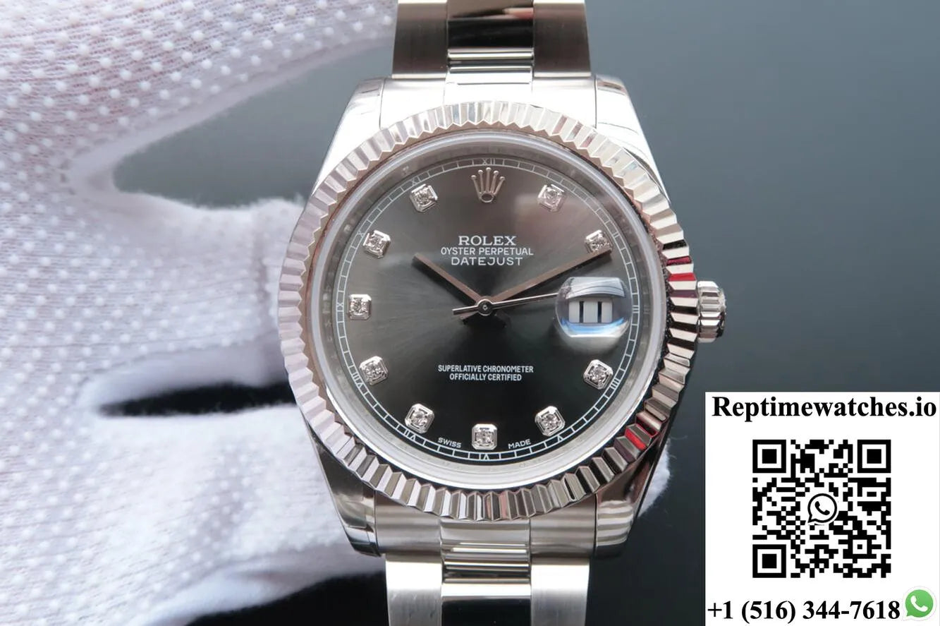 Rolex Datejust M126334-0005 Ew Factory Grey Dial-Rep Time Watches