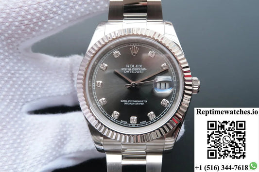 Rolex Datejust M126334-0005 Ew Factory Grey Dial-Rep Time Watches