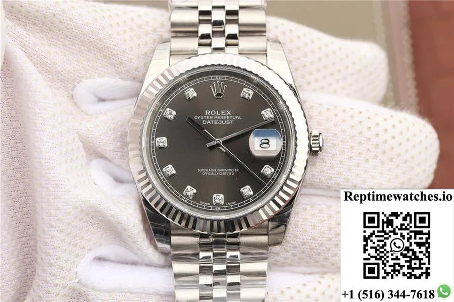 Rolex Datejust M126334-0006 Ew Factory Grey Dial-Rep Time Watches