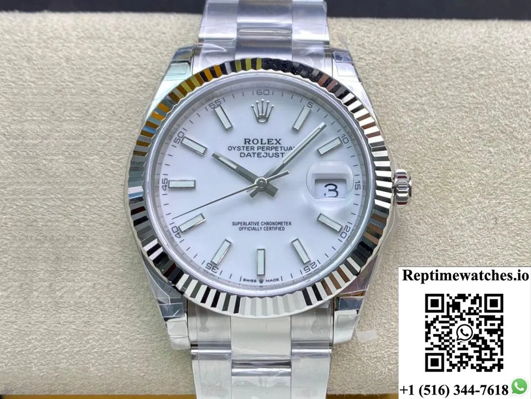Rolex Datejust M126334-0009 Vs Factory White Dial-Rep Time Watches