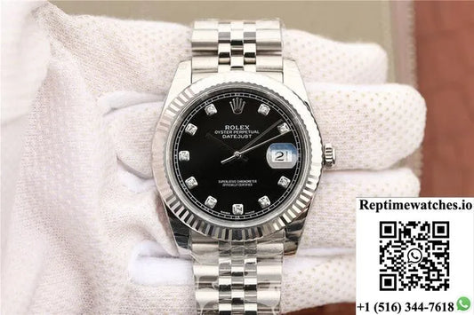 Rolex Datejust M126334-0012 Ew Factory Diamond-Set Dial-Rep Time Watches