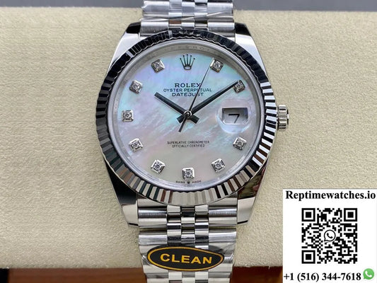 Rolex Datejust M126334-0020 Clean Factory Mother-Of-Pearl Dial-Rep Time Watches