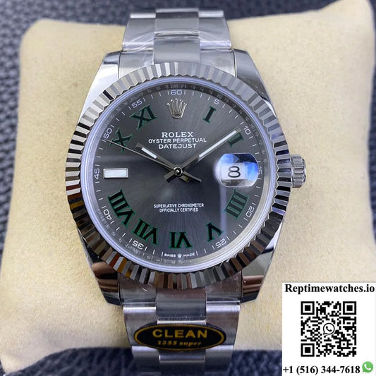 Rolex Datejust M126334-0021 Clean Factory Grey Dial-Rep Time Watches