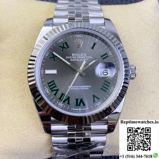 Rolex Datejust M126334-0022 Clean Factory Grey Dial-Rep Time Watches