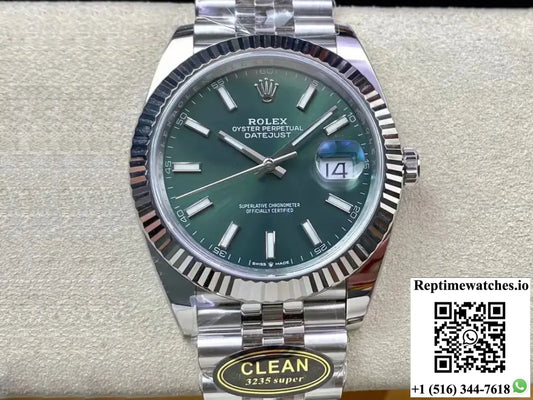 Rolex Datejust M126334-0027 Clean Factory Mint Green Dial - Watches