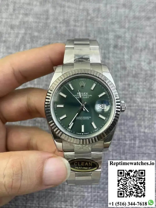 Rolex Datejust M126334-0028 Clean Factory Green Dial - Watches