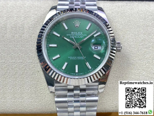 Rolex Datejust M126334-0028 EW Factory Green Dial - Watches
