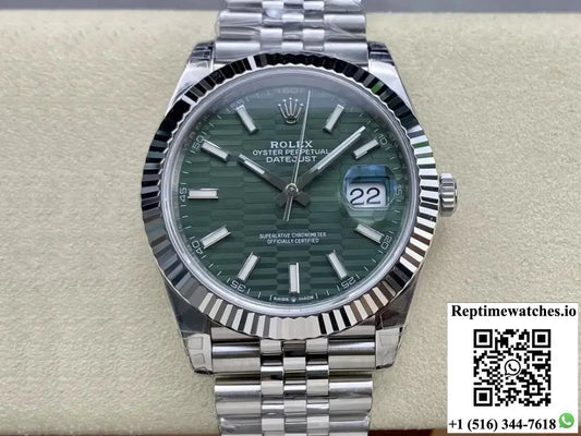 Rolex Datejust M126334-0030 41MM VS Factory Green Dial - Watches