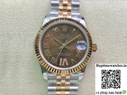 Rolex Datejust M278271-0004 31Mm Ew Factory Rose Gold-Rep Time Watches