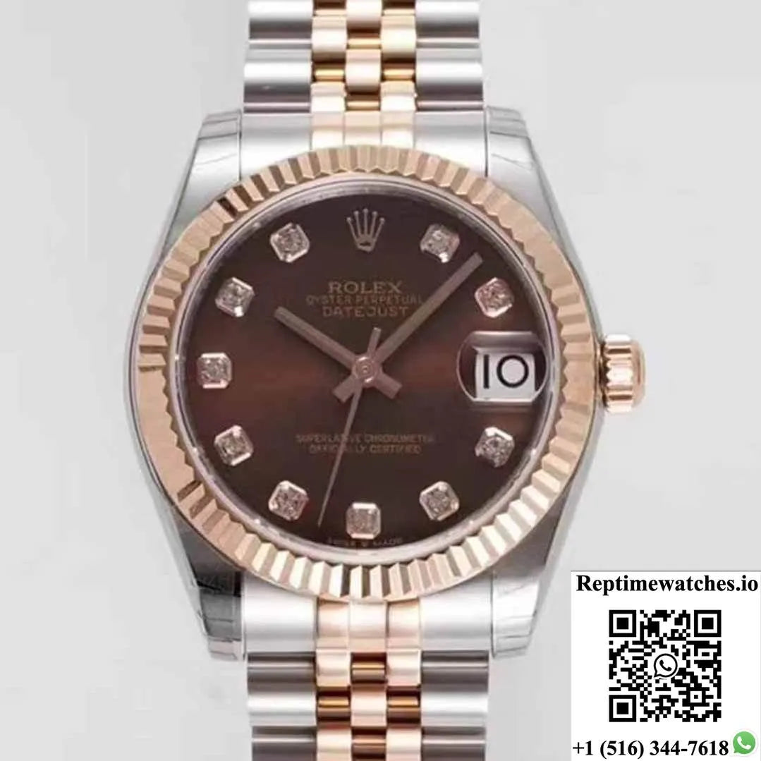 Rolex Datejust M278271-0028 Gs Factory Brown Dial-Rep Time Watches