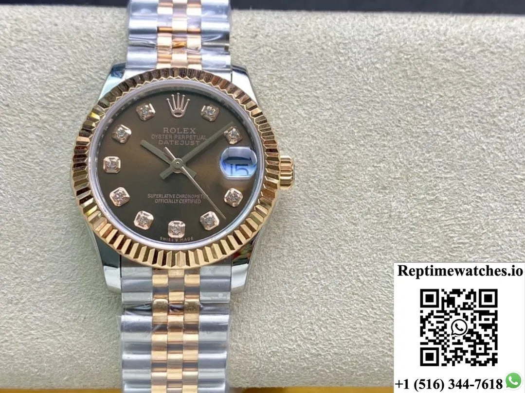Rolex Datejust M278271-0028 Gs Factory Gold Diamond Dial-Rep Time Watches