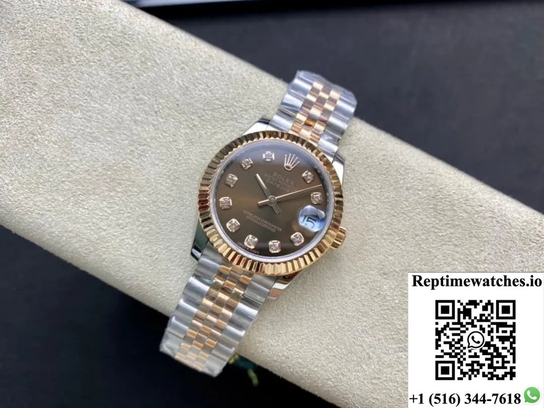 Rolex Datejust M278271-0028 Gs Factory Gold Diamond Dial-Rep Time Watches