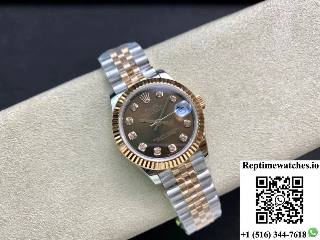 Rolex Datejust M278271-0028 Gs Factory Gold Diamond Dial-Rep Time Watches