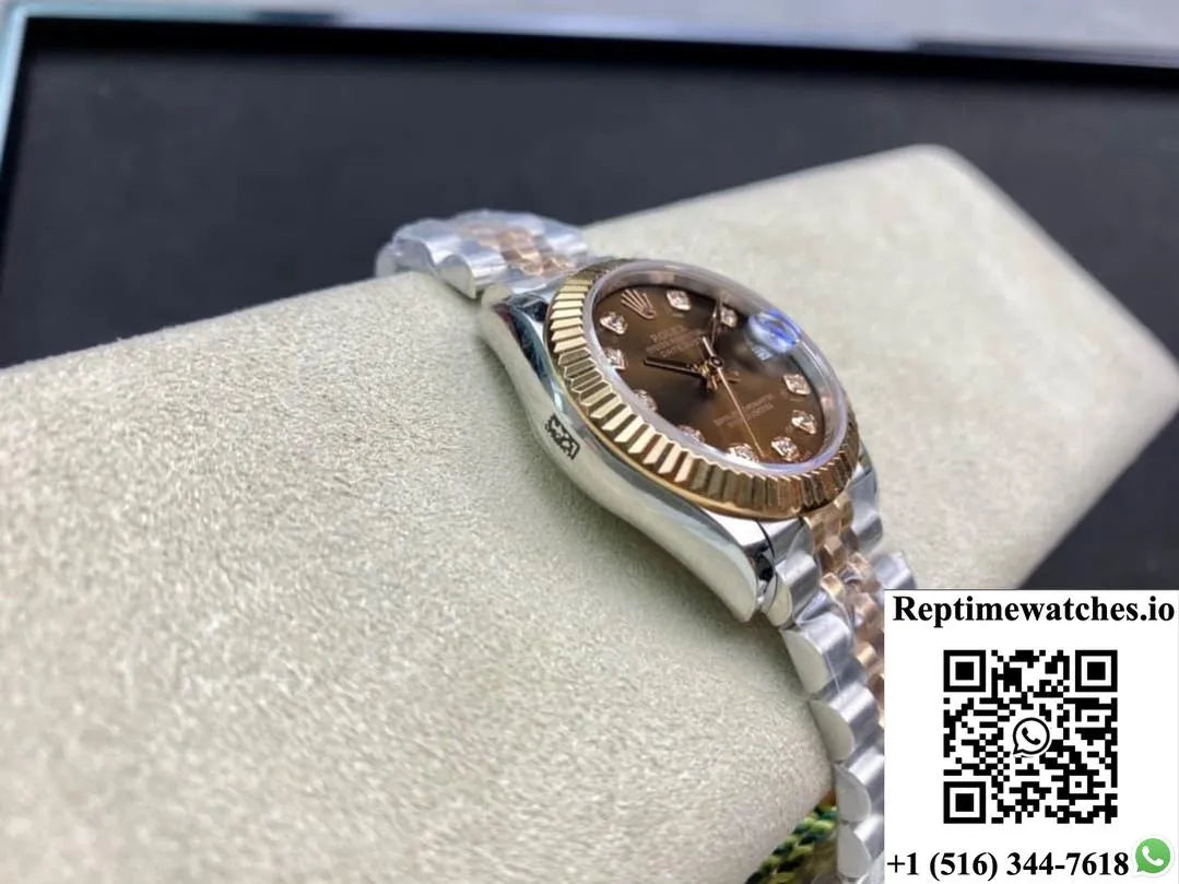 Rolex Datejust M278271-0028 Gs Factory Gold Diamond Dial-Rep Time Watches